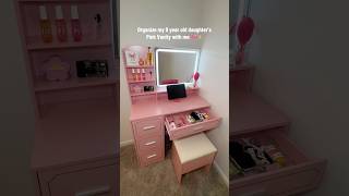 Organizing My 9 Year Old Daughters Pink Vanity