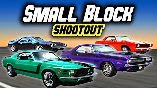 PONY CAR SHOOTOUT | Z28, Challenger T/A, Boss 302, & Javelin
