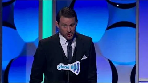 Channing Tatum presents at the #glaadawards