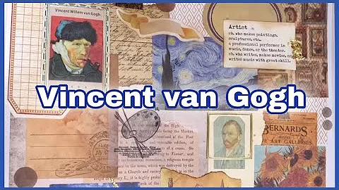 VINCENT VAN GOGH 🖼 | Journal with me | #asmr #scrapbooking