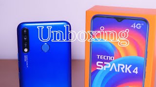 Tecno spark 4 Unboxing : مراجعة هاتف