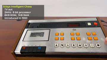 SciSys Intelligent Chess Computer with Cassette Recorder from 1980 -- Gadgetify