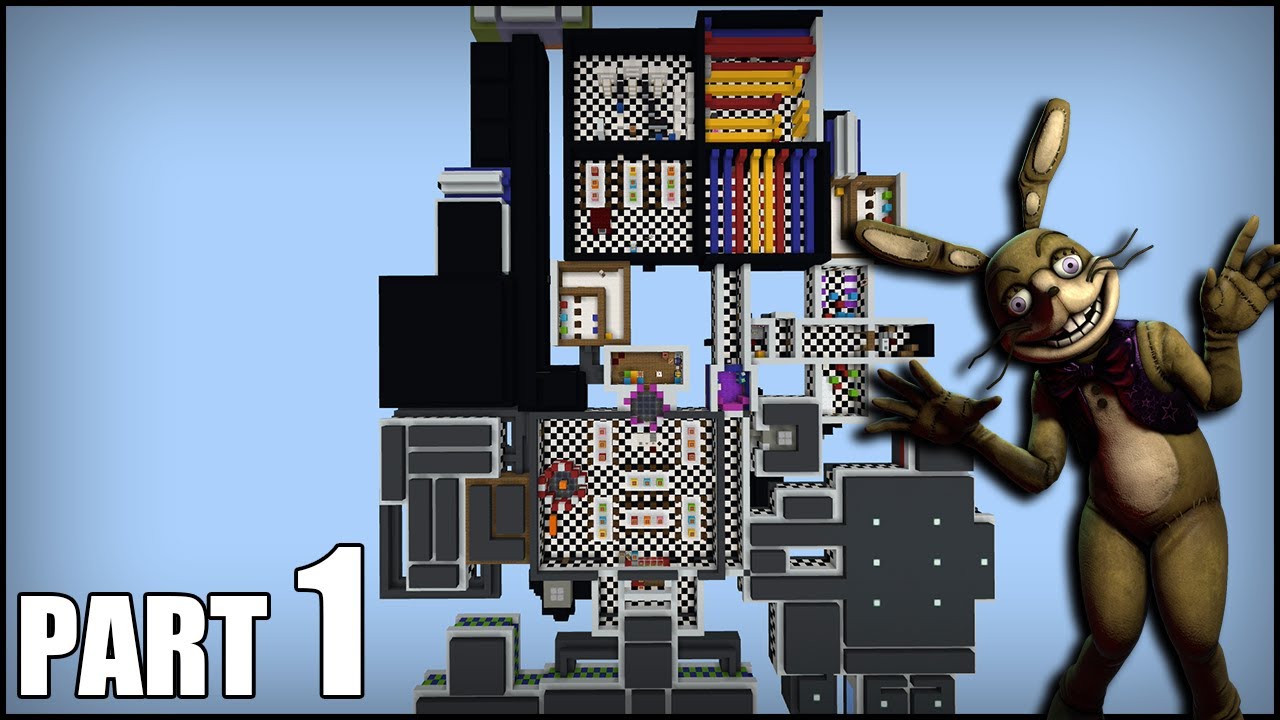 How To Build Five Nights at Freddy's Map in Minecraft - Part 1