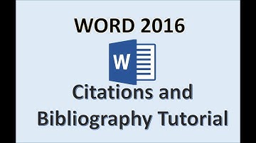 Word 2016 - Bibliography References and Citation - How to Add Insert Make a Reference in Microsoft