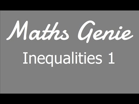 Inequalities 1