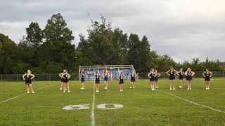 CMS Bulldogs entrance And CMS Cheerleader at halfttime