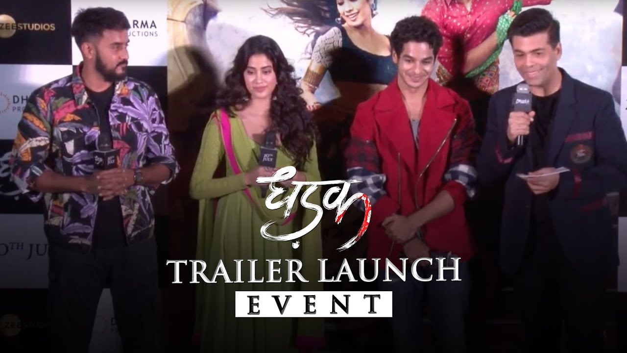 Download Dhadak | Trailer launch event | Janhvi & Ishaan | Shashank Khaitan | Karan Johar
