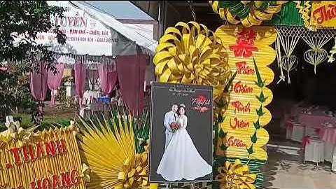 #cổng cưới lá dừa alô tui ken Nguyen 0916681858