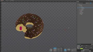 3D donut in Spine software