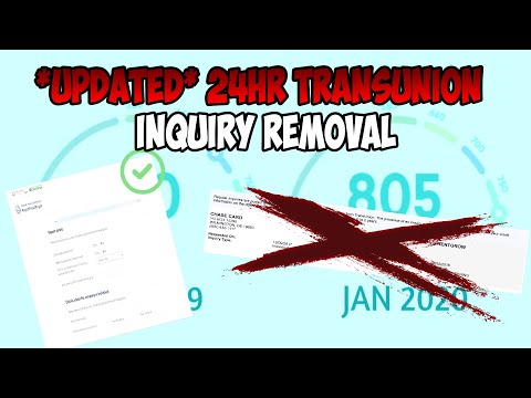 *Updated* 24hr Transunion Inquiry Removal (Step by Step Guide)