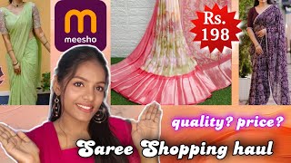 Semma affordable Meesho Saree🛒 shopping haul💥 8 pieces under Rs.500