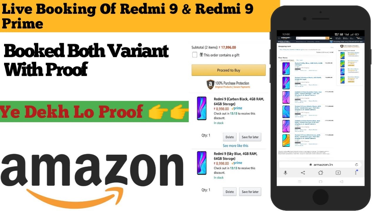 Live Booking of Redmi 9 | Live Booking of Redmi 9 Prime From Amazon Flash Sale | 101% Working Tricks
