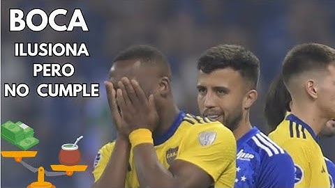 BOCA AFUERA DE LA SUDAMERICANA. CRUZEIRO 2 - 1 BOCA (2-2) (5-4)