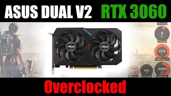 Carte Graphique NVIDIA GeForce RTX™ 3060 12GB Dual OC