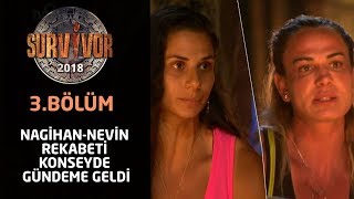 Survivor 2018 | 3. Bölüm | Nagihan-Nevin rekabeti konseyde gündeme geldi