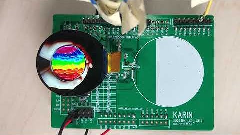 360x360 LCD display demo nRF52480 through QSPI