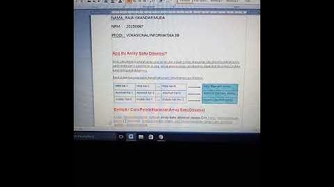 penjelasan materi array dimensi 1 array dimensi 2 array dimensi banyak