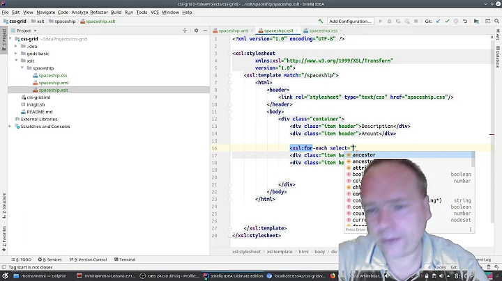 XSLT XML transformation to HTML with CSS grid styling