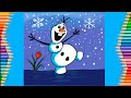 How to draw olaf  snowman very easily step by step christmas  drawings 