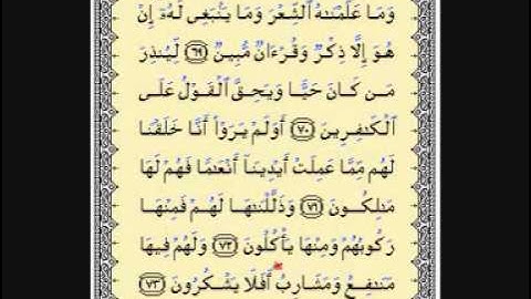 الشيخ مشعل المطر سورة يس 2\2