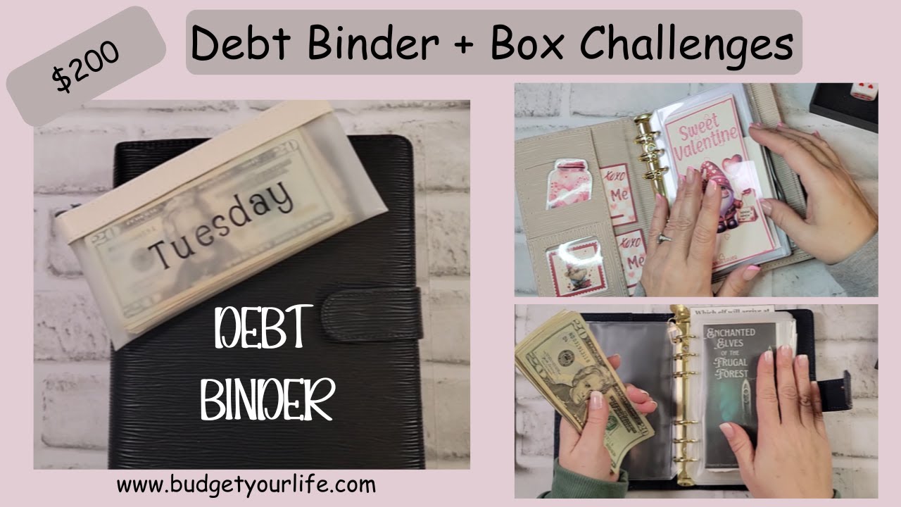 Debt Binder + Box Challenges | Saving for Extra Debt Payment - YouTube