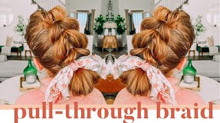 Cute Easy Pull Through Braid Quick Two minute hairstyle for medium and long hair