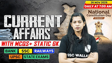 Current Affairs Today | 26 November Current Affairs 2025 | Daily Current Affairs | By Krati Mam