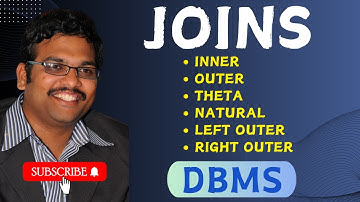 JOINS IN DBMS || INNER JOIN || OUTER JOIN || THETA JOIN || NATURAL JOIN || LEFT OUTER || RIGHT OUTER