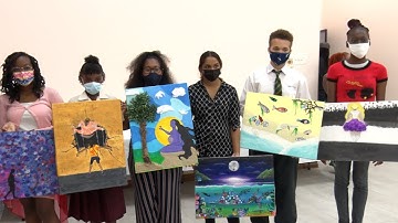 Budding Artists In Diego Martin Regional Corporation Display Work