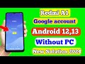 Redmi A1 FRP Bypass Without Pc _ New Trick _ Android SetUp Not Open _ Apps Not Open _ FRP Unlock