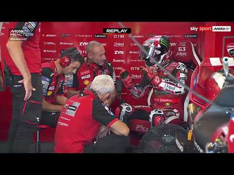 Video MotoGP, Bagnaia 19° a Misano nelle pre qualifiche del GP di San Marino, pilota Ducati in difficoltà