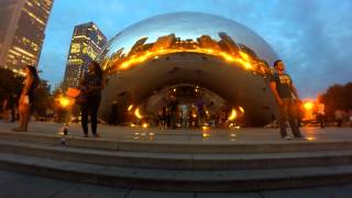 Chicago Cloud Gate timelapse at sunset (07.09.2015)