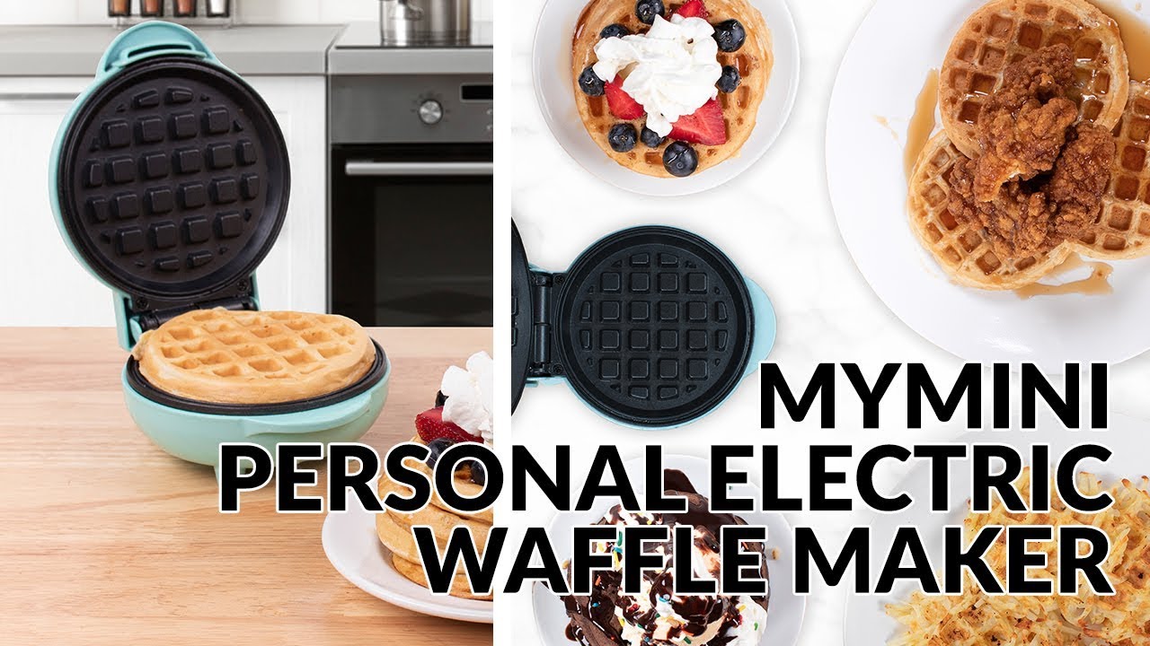 MyMini™ Personal Electric Waffle Maker, Red — Nostalgia Products