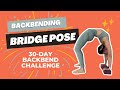 Bridge pose follow along 30day backbend challenge with zohar