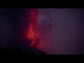 La Palma volcano eruption: lava fountains