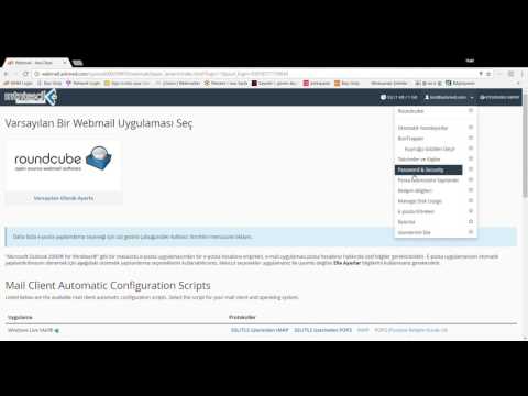 roundcube webmail şifre değiştirme