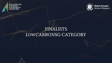 Meet the Finalists of the 2024 Apex Awards - LowCarbonSG Category
