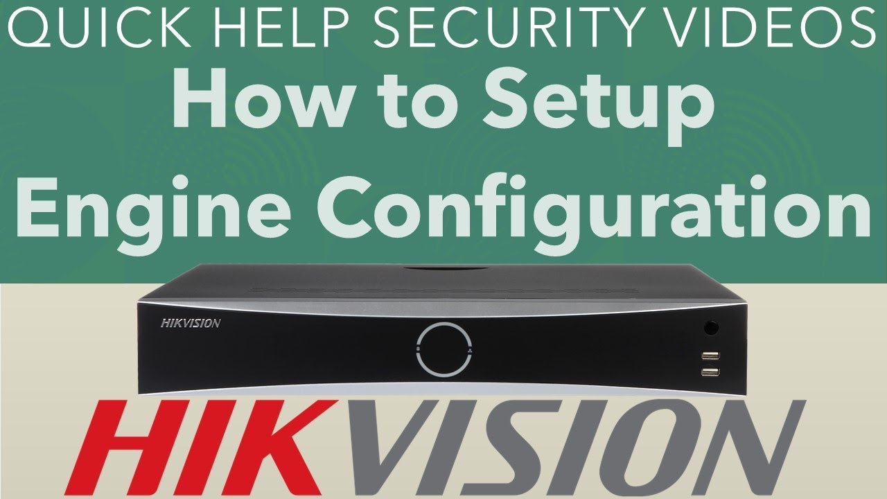 Hikvision AcuSense NVR I Series Select Engine Type for Motion or Face