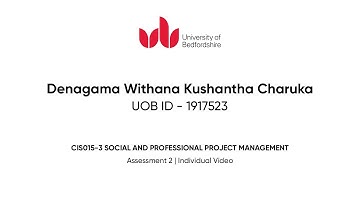 CIS015-3 | Social and Professional Project Management |Assessment 2