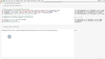 Calling Instance and Type Methods