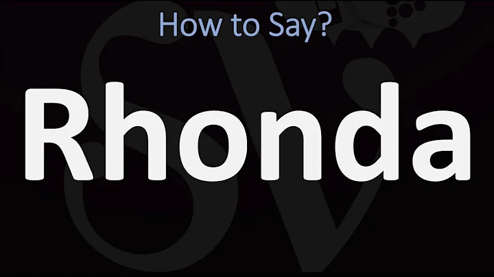 How to Pronounce Rhonda? (CORRECTLY)
