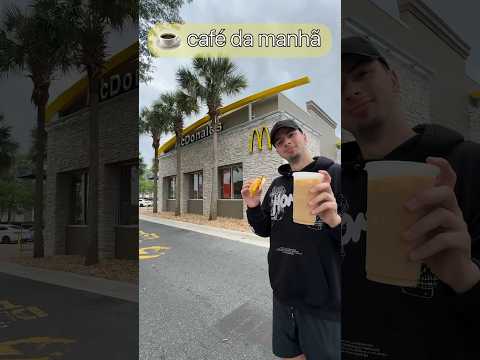 Mc Donald Cafe da Manhã vs Jantar #shorts