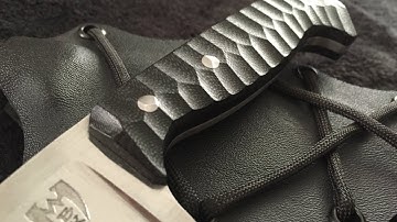 How to make a textured knife handle