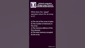 47 C and DS Technical MCQs | Infotech Computers | DR.S.Prem Kumar |Ph:- 6302358106 , 08518221221