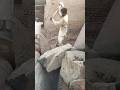 Man Breaks Giant Rock with Hammer for Crusher Machine #Shorts