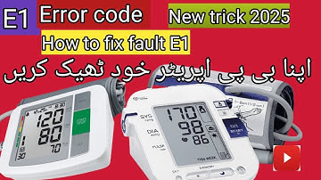 BP Apparatus Repair | Fix E1 Error Code in Minutes|BP Machine Error E1 | Repair and Troubleshooting|