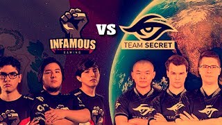 INFAMOUS vs SECRET GAME 2 | TI7 - DOTA 2