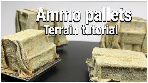 Ammo pallets - Wargame scatter terrain for 40k, necromunda etc..