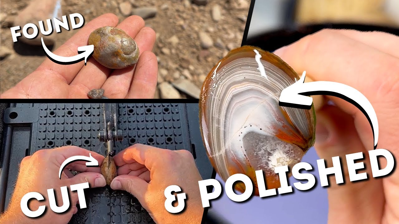 Perfecting an Agate by Polishing it on my Flat Lap - YouTube