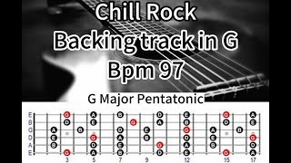 Backing track in G Major (G)| Chill Rock | BPM 97